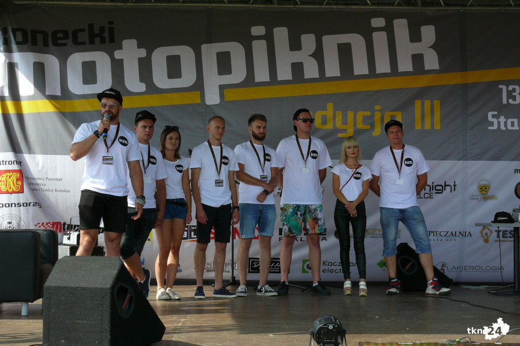 Konecki Motopiknik tym razem w Końskich. Świetna zabawa z rykiem silników w tle [wideo, zdjęcia]