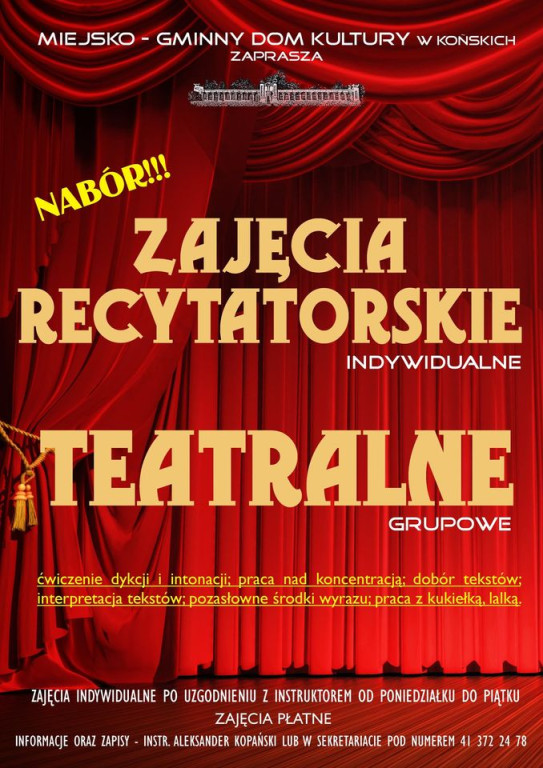 Ruszył nabór na różne zajęcia w Domu Kultury. Zobacz ofertę