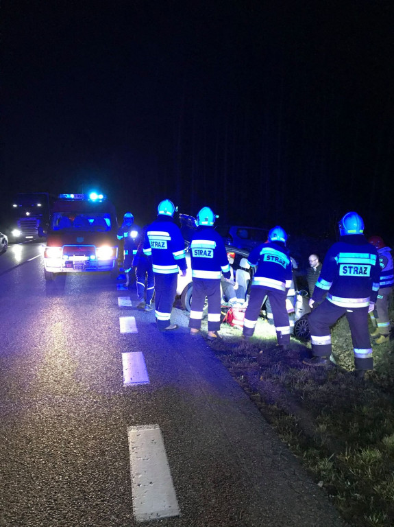 Wypadek w okolicach Wiosny. Jedna osoba ranna