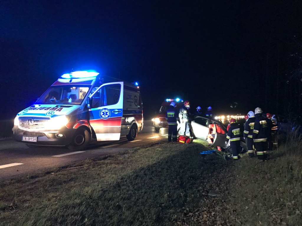 Wypadek w okolicach Wiosny. Jedna osoba ranna