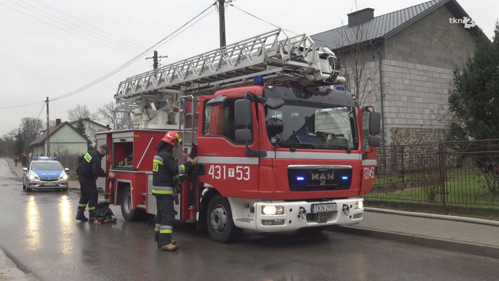 Pożar stolarni w Dziebałtowie. Prawdopodobnie doszło do podpalenia [wideo, zdjęcia]