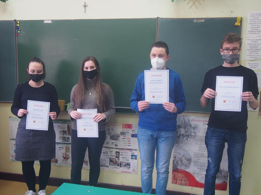 Laureaci VI Gminnego Konkursu Historycznego o Żołnierzach Wyklętych