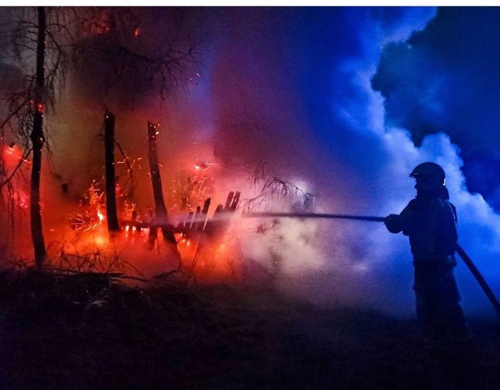 Nocny pożar w Starym Sokołowie. To było podpalenie?
