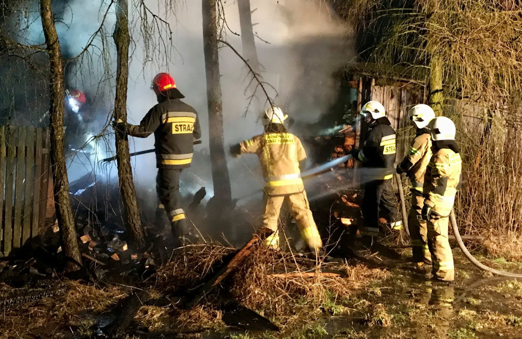 Nocny pożar w Starym Sokołowie. To było podpalenie?