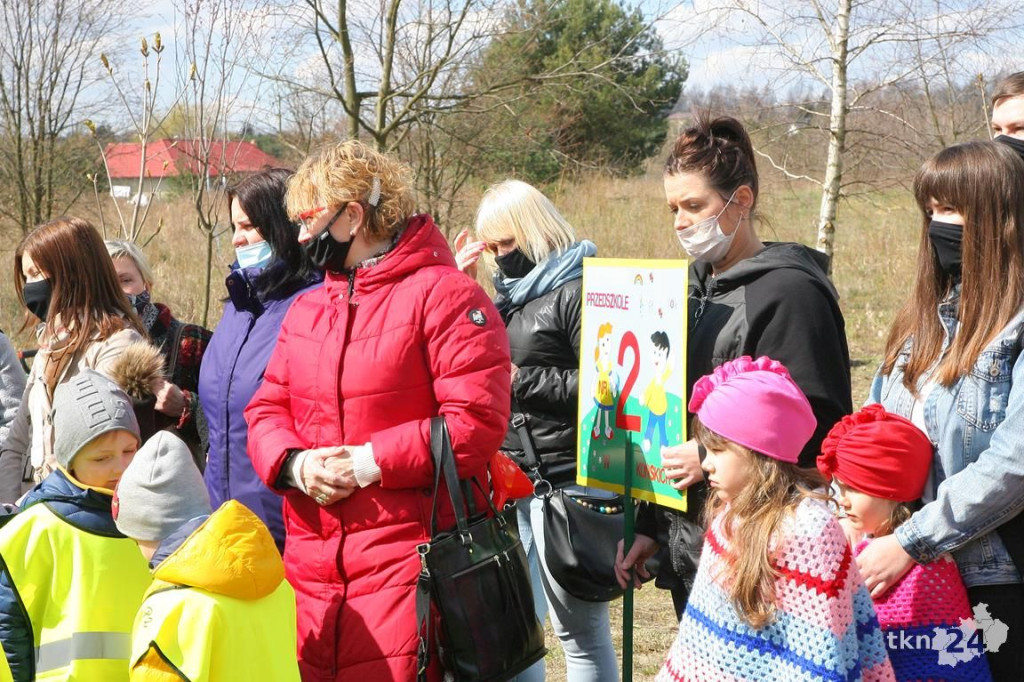 Kasztanowce i śliwy ozdobią `Browary`. Specjalna akcja UMiG i przedszkoli [wideo, zdjęcia]
