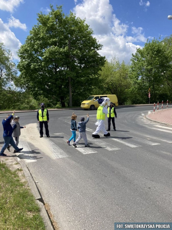 Policjanci uczyli przedszkolaków bezpieczeństwa na drodze [zdjęcia]