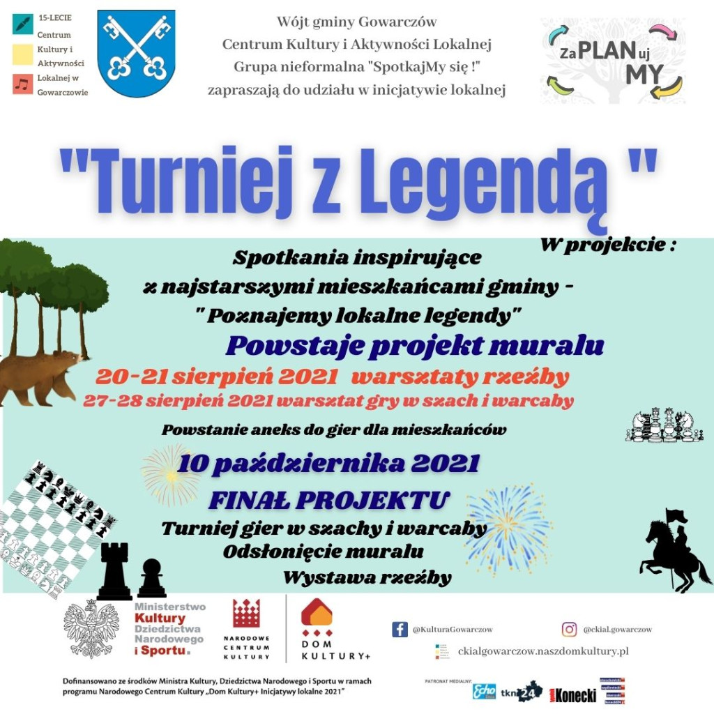 Kino plenerowe, zabawa taneczna i inne atrakcje w ramach projektu `Zaplanujmy`
