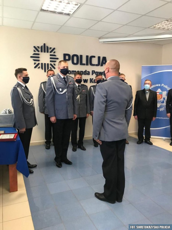 Końskie: Pożegnanie zastępcy komendanta policji