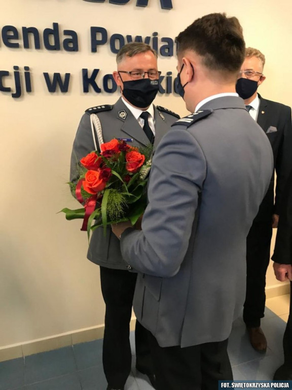 Końskie: Pożegnanie zastępcy komendanta policji