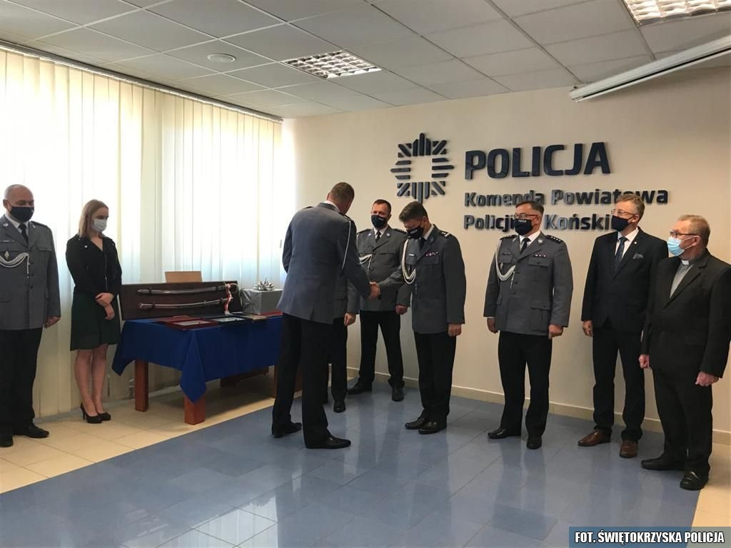 Końskie: Pożegnanie zastępcy komendanta policji