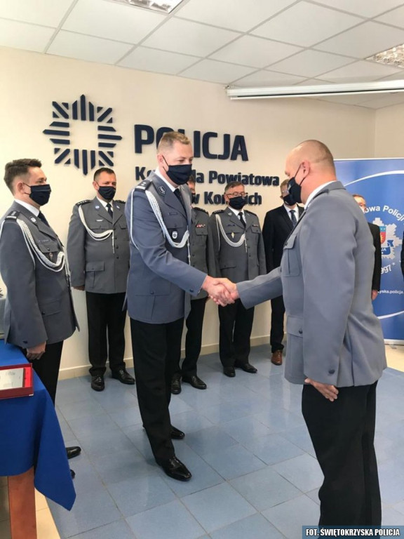 Końskie: Pożegnanie zastępcy komendanta policji
