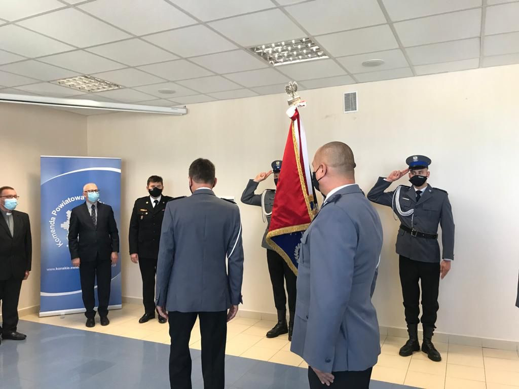 Końskie: Pożegnanie zastępcy komendanta policji