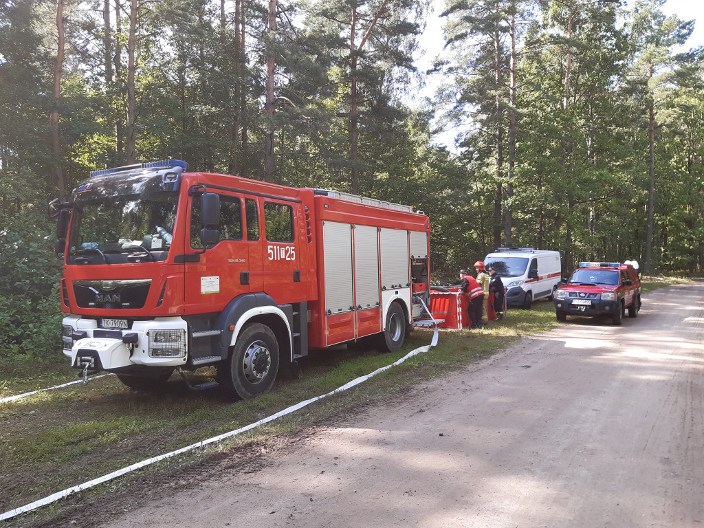 Ćwiczyli na wypadek dużego pożaru lasu [zdjęcia]
