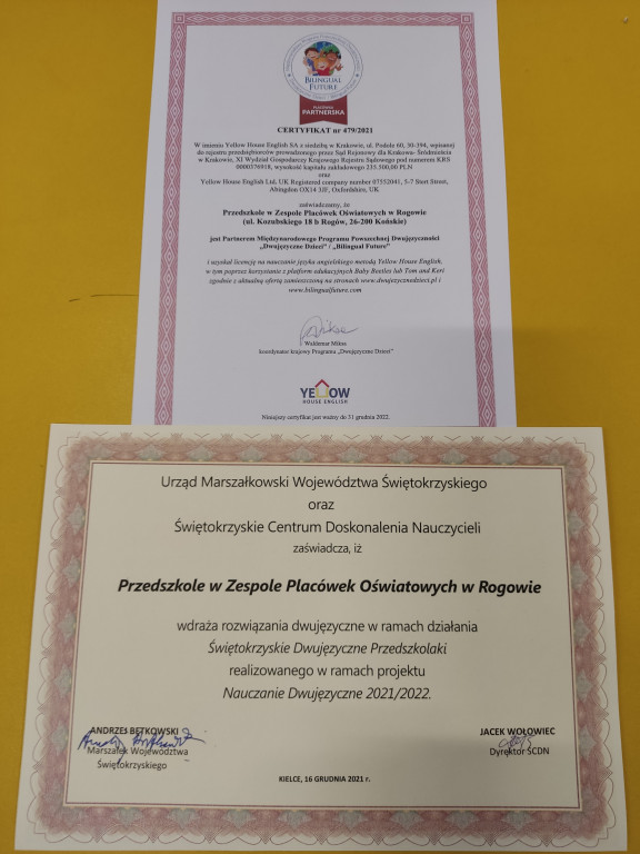 Przedszkole w Rogowie zakwalifikowane do prestiżowego projektu [zdjęcia]