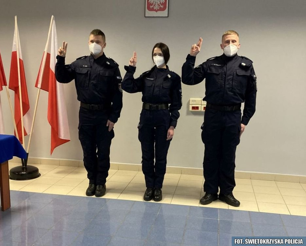 Nowi funkcjonariusze w szeregach koneckiej policji