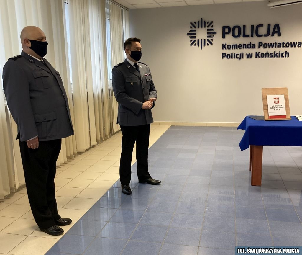Nowi funkcjonariusze w szeregach koneckiej policji