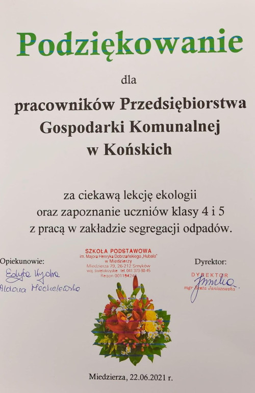 Podsumowanie roku 2021 PGK w Końskich [zdjęcia]