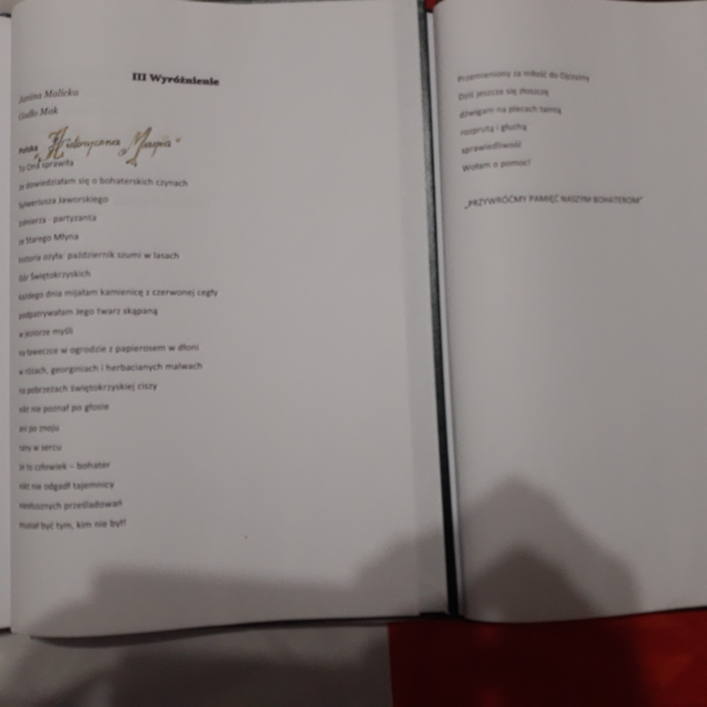 Kolejne sukcesy poetyckie Janiny Malickiej