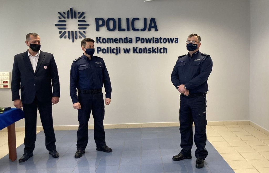 Pożegnali zastępcę komendanta policji w Końskich [zdjęcia]