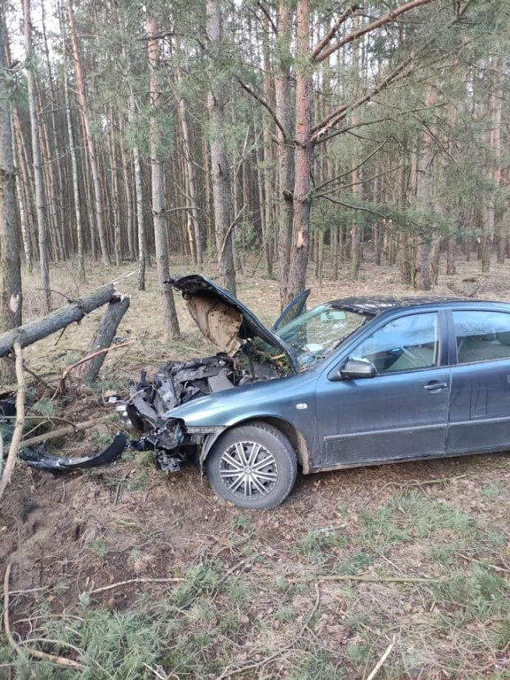 Wypadek w Mościskach Małych. Kierująca w szpitalu [zdjęcia]