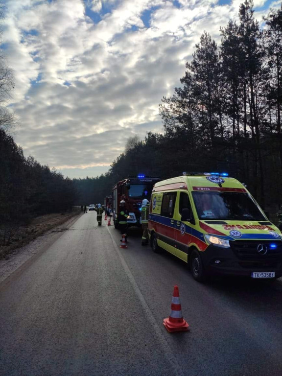 Wypadek w Mościskach Małych. Kierująca w szpitalu [zdjęcia]