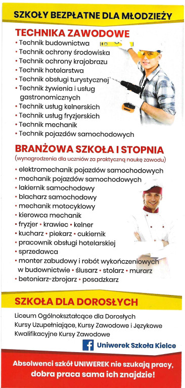 Szkoły Uniwerek w Końskich ogłaszają nabór na rok szkolny 2022/2023!