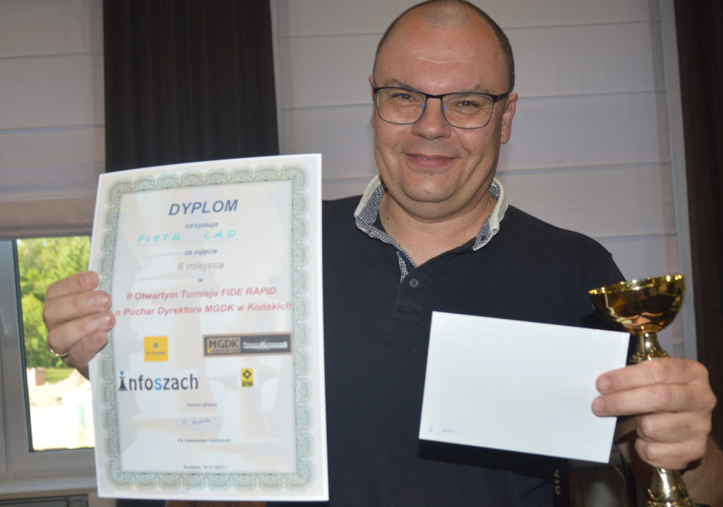 Ukraiński zwycięzca turnieju szachowego w Końskich [zdjęcia]