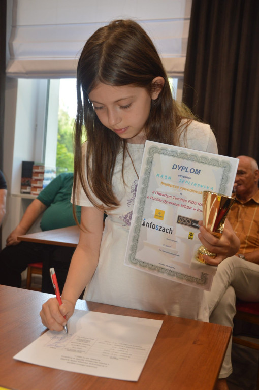 Ukraiński zwycięzca turnieju szachowego w Końskich [zdjęcia]