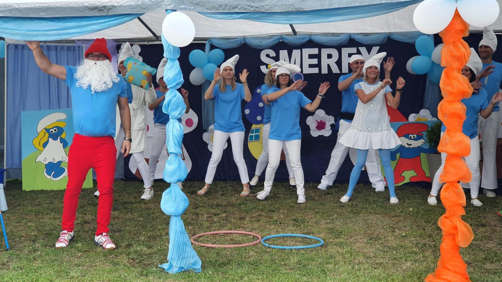 Widowisko `Smerfy` i inne atrakcje w Przedszkolu w Smykowie [zdjęcia]