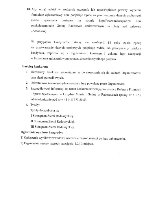 Kajakarze i Strongmani zawalczą w najbliższą niedzielę w Radoszycach
