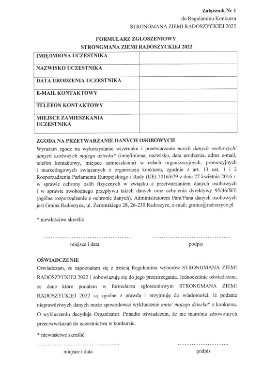 Kajakarze i Strongmani zawalczą w najbliższą niedzielę w Radoszycach