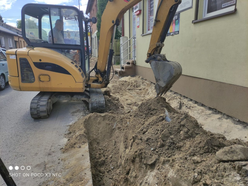 Prace drogowe na ulicy Kazanowskiej w Końskich