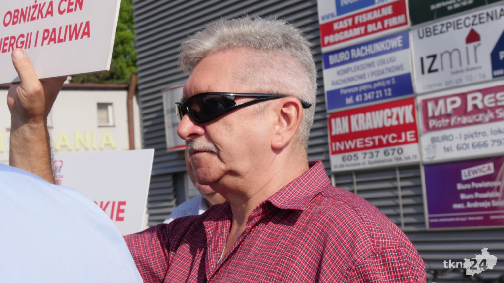 Działacze Lewicy na koneckiej targowicy [wideo, zdjęcia]