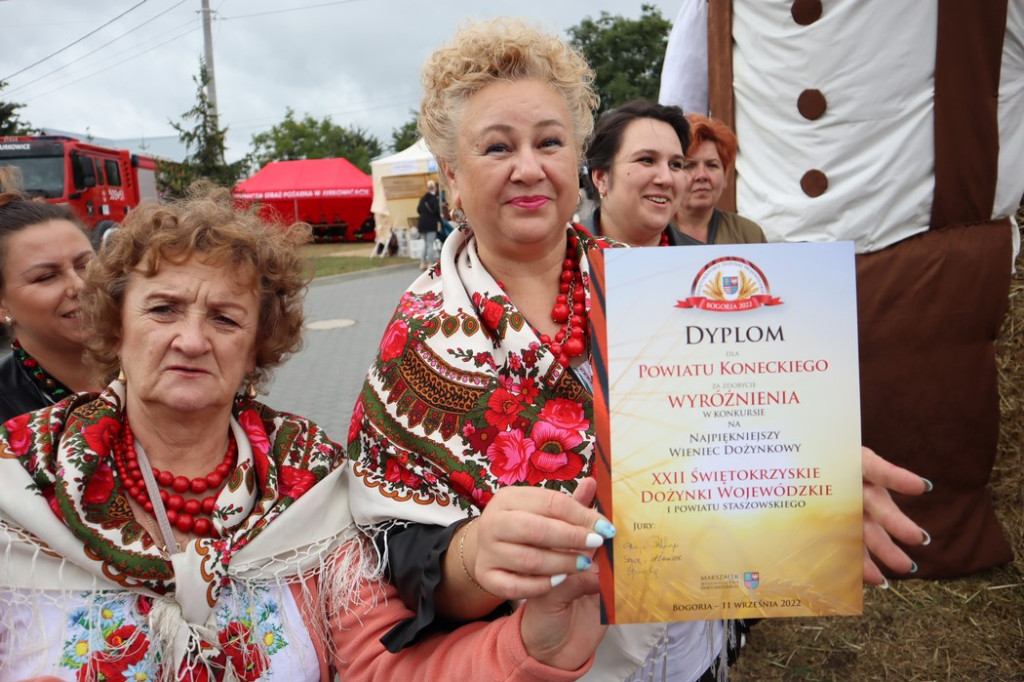 Konecki laur wyróżniony na wojewódzkich dożynkach w Bogorii