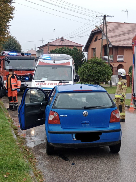 Zderzenie volkswagena z renault w Radoszycach
