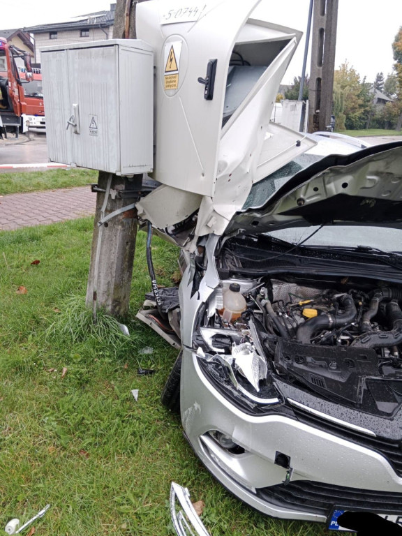 Zderzenie volkswagena z renault w Radoszycach