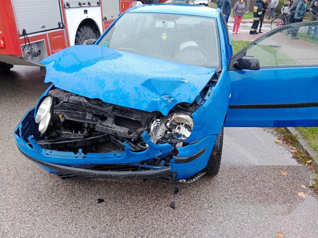 Zderzenie volkswagena z renault w Radoszycach