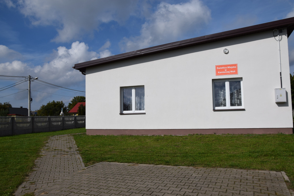 Świetlica w Kamiennej Woli zyskała nowy wygląd