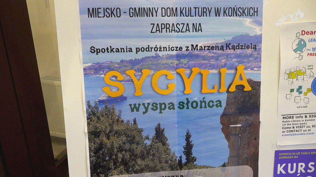 Piękny włoski wieczór w Domu Kultury. Marzena Kądziela opowiedziała o Sycylii [wideo, zdjęcia]