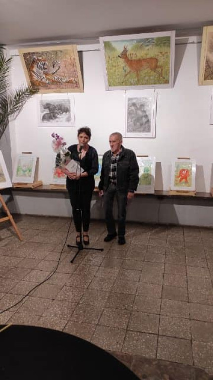 Edward Kozakiewicz zaprezentował swoje obrazy w Stąporkowie [zdjęcia]