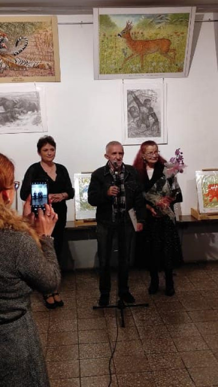 Edward Kozakiewicz zaprezentował swoje obrazy w Stąporkowie [zdjęcia]