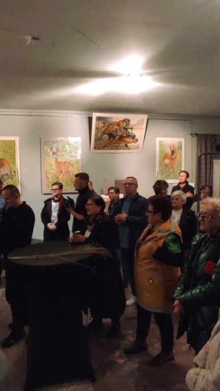 Edward Kozakiewicz zaprezentował swoje obrazy w Stąporkowie [zdjęcia]
