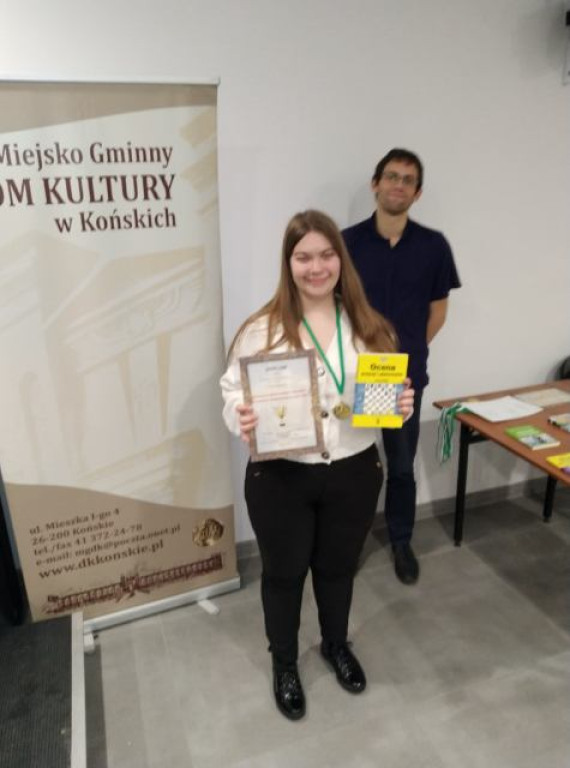 Joanna Kaczmarska wygrywa dwa turnieje szachowe w Końskich