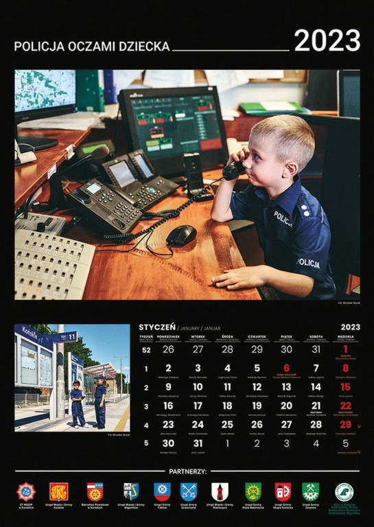Policja oczami dziecka. Policja prezentuje swój kalendarz na 2023 rok