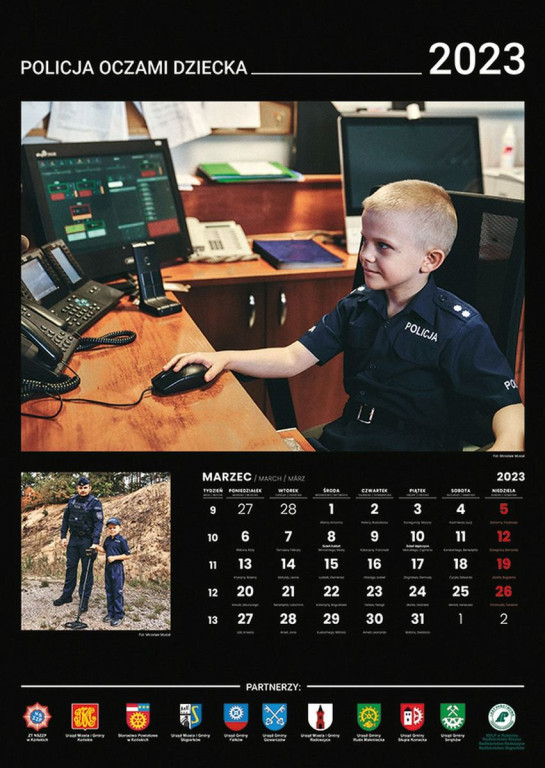 Policja oczami dziecka. Policja prezentuje swój kalendarz na 2023 rok