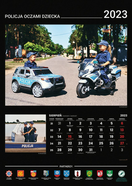 Policja oczami dziecka. Policja prezentuje swój kalendarz na 2023 rok