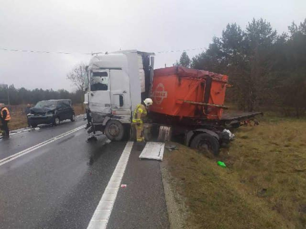 Karambol na DK74 w okolicach Jacentowa! [zdjęcia]