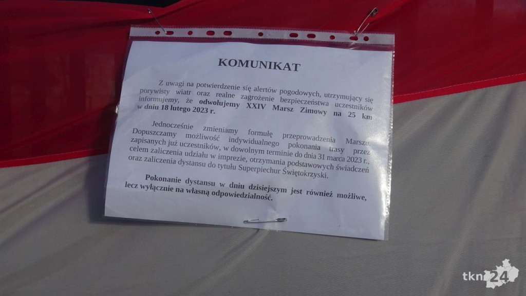 Odwołano XXIV Marsz Zimowy