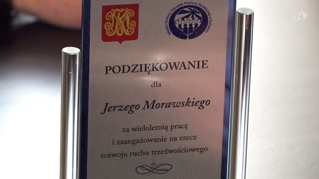 Jerzy Morawski przez lata służył przeciwdziałaniu alkoholizmowi. Władze mu podziękowały