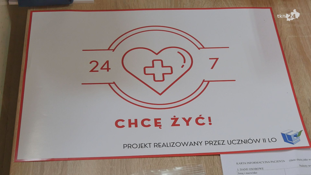 Chcę żyć! Niezwykła akcja młodzieży z II LO w Końskich [wideo, zdjęcia]